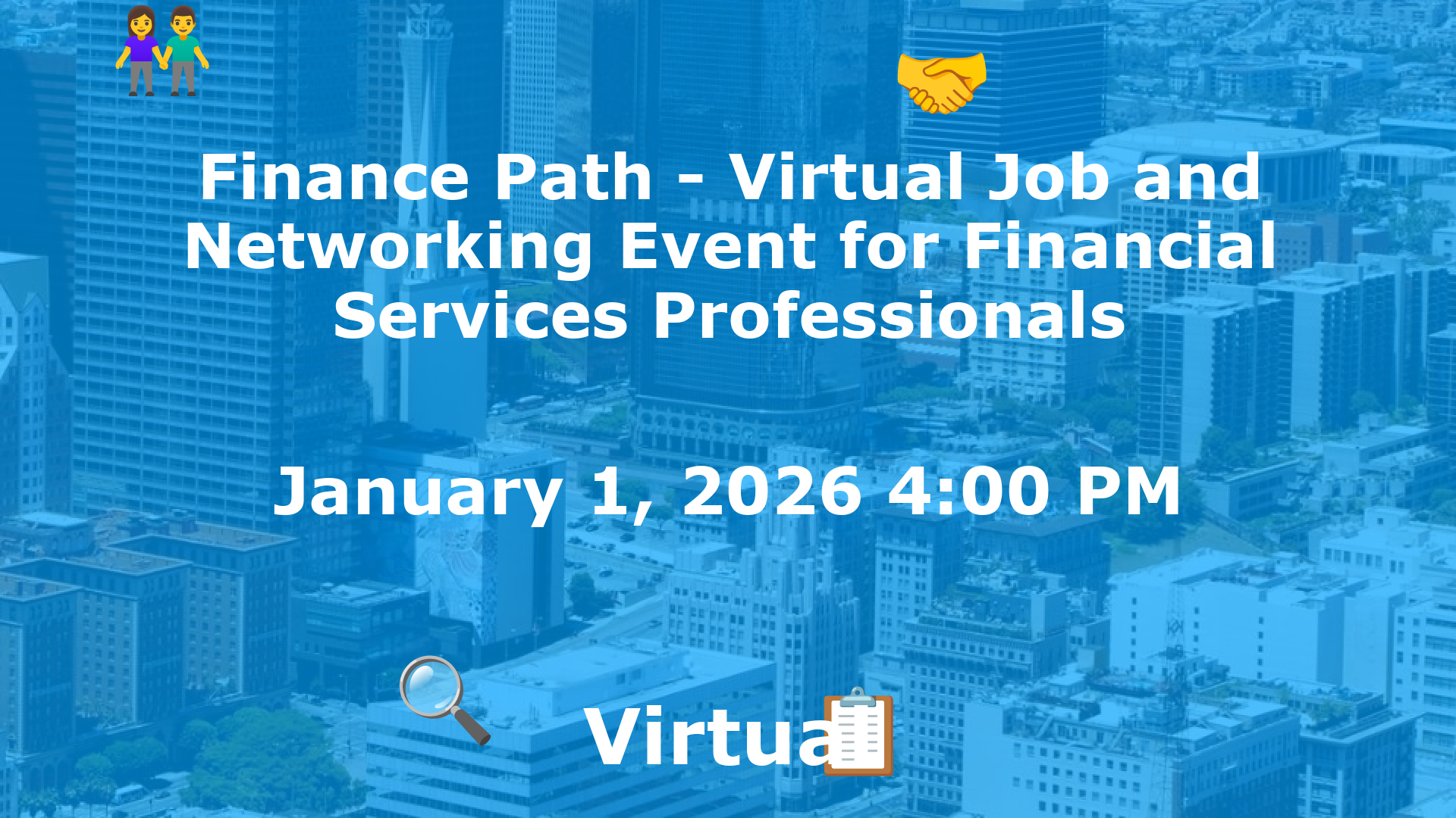 Finance Path - Virtual Job and Networking Event for Financial Services Professionals event image